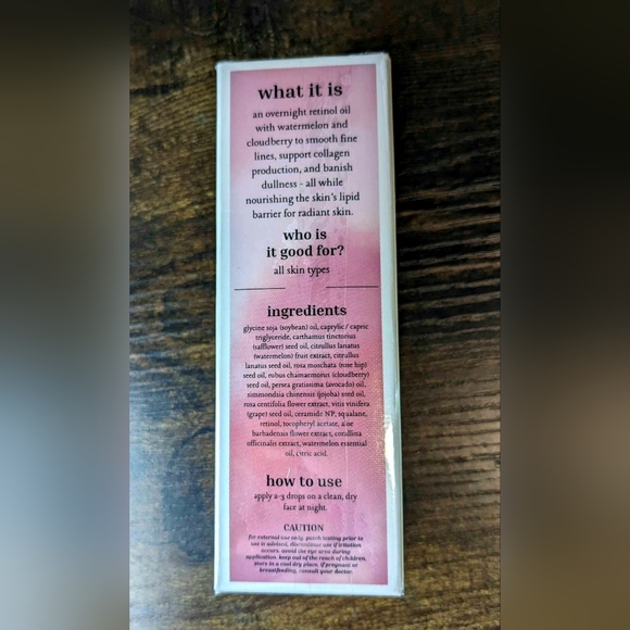 5/75$ Dallas & James Skincare Co. Watermelon Dream Overnight Retinol Oil - Picture 7 of 13